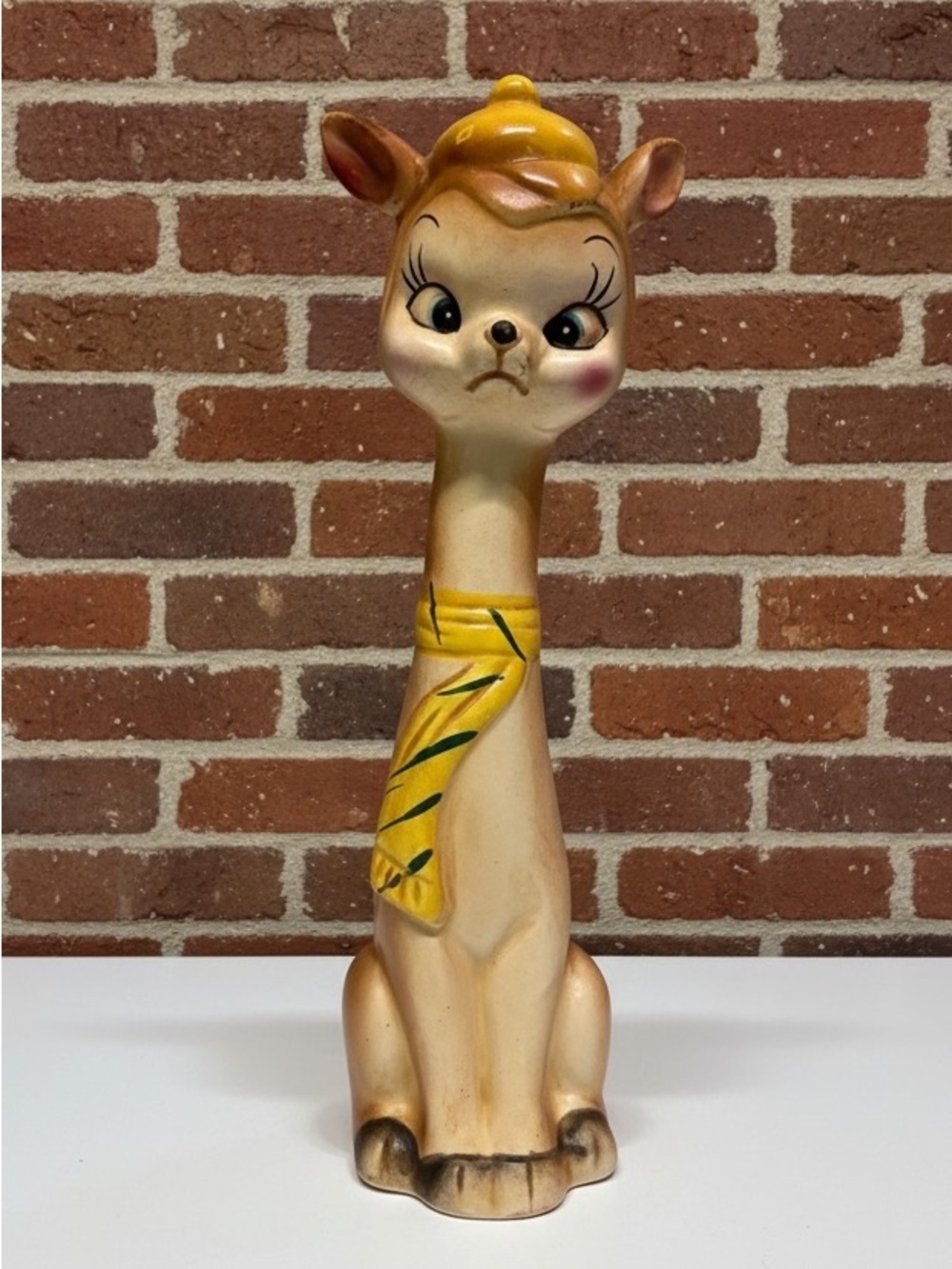 Vintage Silly Dear in Hat Tall Boy Salt or Pepper Single Shaker